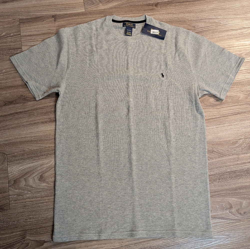 Polo Ralph Lauren Gray Thermal Shirt Sleeve Tee XL NWT